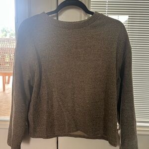 Zara Taupe Knit Pullover